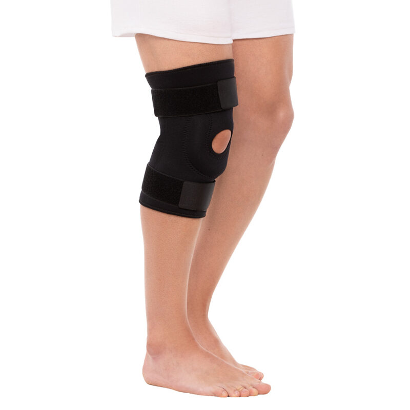 Rodillera con soporte en U ajustable de neoprene