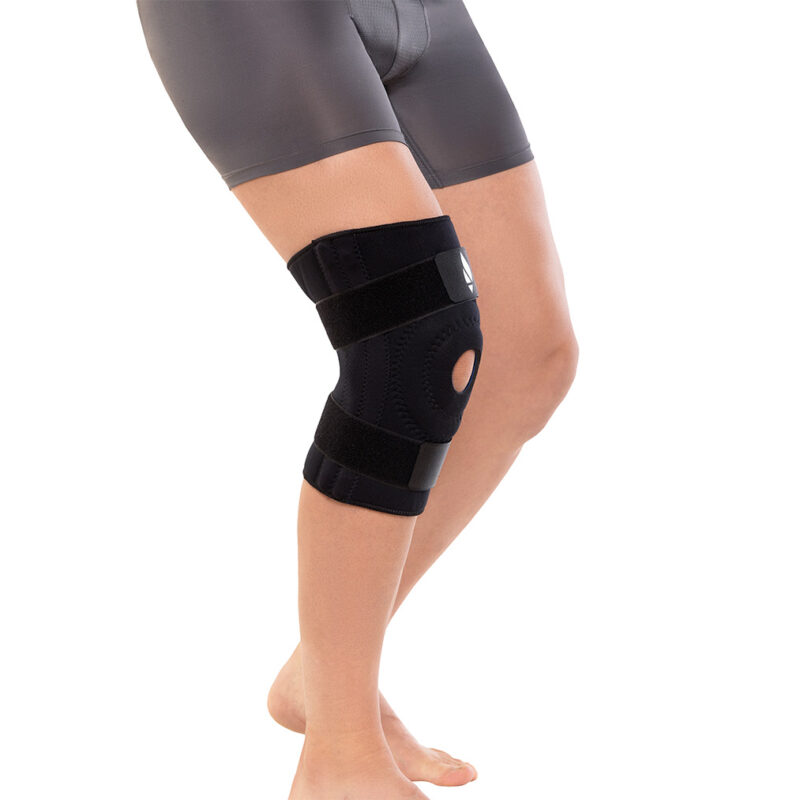 Rodillera con varillas laterales flexibles