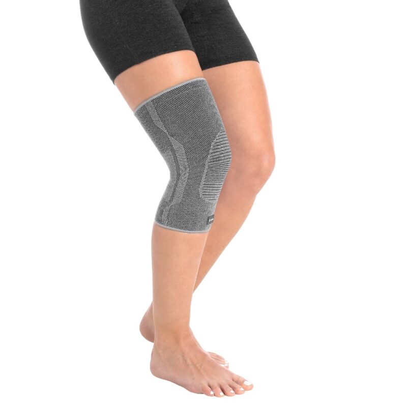 Rodillera deportiva tejido 3D con silicona antideslizante